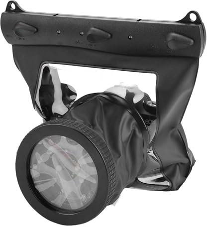 Tteoobl Unterwasser-Tauchtasche, Wasserdicht, 20 M, für DSLR-Kameras, weiß, Schwarz, Polycarbonat, Universell (Aumotop1msag6qwug-02)