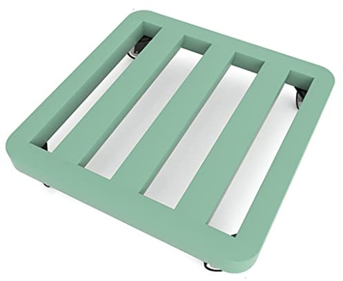 Plant Caddies Pflanzenroller mit feststellbaren Rädern, robuster, quadratischer Rollständer für den Außenbereich