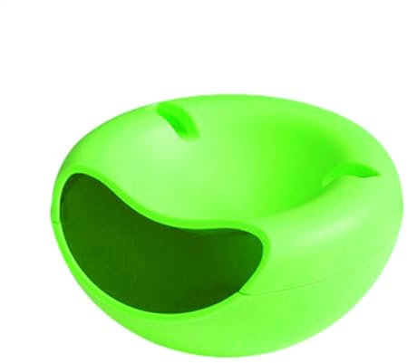Demsyeq nussschale mit muschelhalter snackschale snackschale mit handyhalterung sichere und langlebige sonnenblumenkerne box für nüsse kirschen edamame