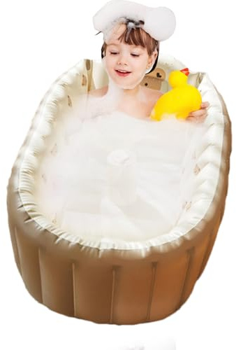 Baignoire Gonflable pour Tout-Petit | Baignoire Baignade Gonflable pour Tout-Petit, Piscine pour Tout-Petits avec Soutien Au Dos, Mini Piscine Aérienne pour Garçons Et Filles, Bassin De Douche De
