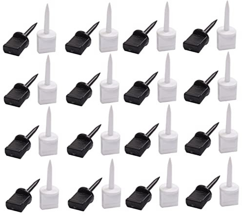 Toddmomy 30 Stück Nylon Bogenschießen Zielnagel 6,5/5,4cm Fester Stift Schwarz Weiß Outdoor Zielscheiben Zubehör Für Bogenschießspiele