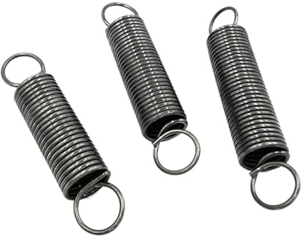 Zugfeder mit Haken 0.6 mm Drahtdurchmesser, 6 mm OD, 100 mm Freie Länge, Federstahl, Packung mit 10