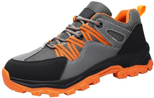 Generisch Scarpe antinfortunistiche per uomo e donna, invernali, calde, scarpe da lavoro per attività all'aperto, scarpe da trekking di grandi dimensioni, unisex, impermeabili, per attività all'aria