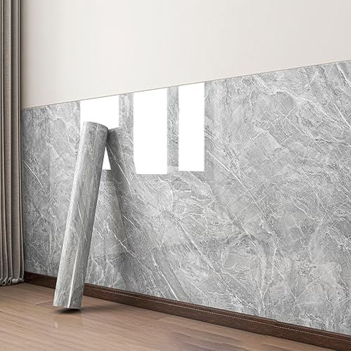 Marbre Carrelage Adhesif Mural Panneau,Papier peint autocollant effet marbre,Imperméable en PVC Autocollants en Tuile Stickers,Mural Masquer Les Imperfections,pour Maison Cuisine TV Murale