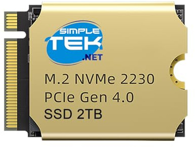 SIMPLETEK - Disco a Stato Solido SSD 2 TB M.2 NVMe PCIe Gen 4.0 - Formato 2230, Ultra Veloce Compatibile con Steam Deck, Laptop Compact