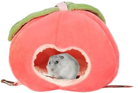Tyinerc Hamsterhus - Husdjur Vinter Hängmatta Frukthus,Tvättbara burtillbehör för små djur Gömställe för husdjur Sänghus hamstrar, chinchillor och igelkottar