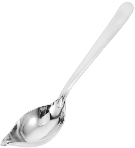 Tofficu Cuillère À Sauce En Acier Inoxydable 304 Cuillère À Bec Verseur Conique À Manche Long De 8.82 in Pour Arroser Vinaigrette Soupe Cuisine Maison Hôtel Restaurant