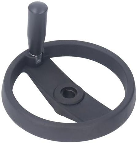 Juqrelith Volante Manual para Máquina, 200x18mm, Plástico con Aislamiento Fuerte - Control Preciso, Durabilidad, Compatible con Torno y Fresadora