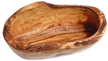 Naturally Med NM/OL142 Rustic Bowl, Brown, 14 cm