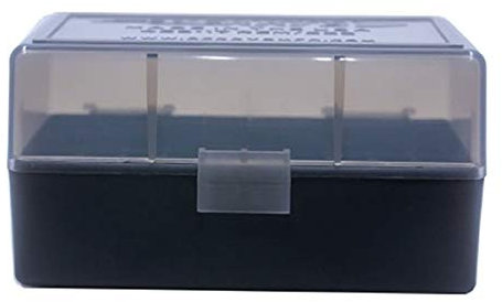 Patronen Aufbewahrungsbox aus Kunststoff mit Deckel / .223 Remington / 50 Schuss (Anthrazit)