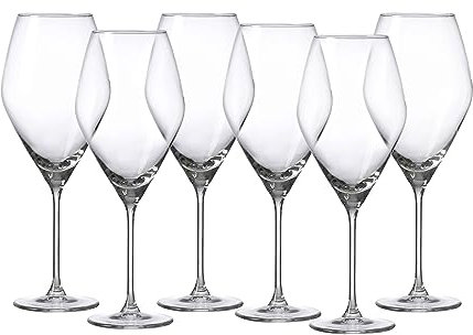 Ritzenhoff & Breker Verre à vin Blanc Salsa (Set de 6), Verres à vin, Verre, Transparent, 340 ML
