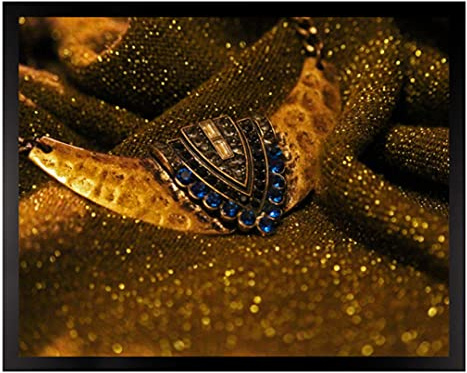 arte-tuo Bilderrahmen Saphir 33x98 cm Schwarz matt mit klarem Kunstglas für Poster Puzzle Diamond Painting