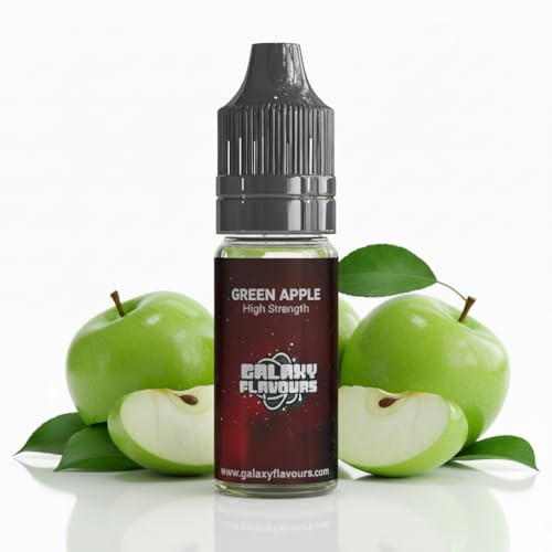 Galaxejuice - Aromatizante alimentario - 10ml de sabor a manzana verde y esencias - Sabores concentrados de alta resistencia para hornear y cocinar - Fabricado en Reino Unido