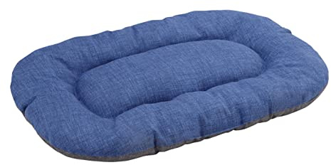Baroni Home Hundekissen für große, mittelgroße Hunde oder Katzen, Hundebett gepolstert Hundematte, 62x100x9 cm - Doubleface, grau und blau, XL