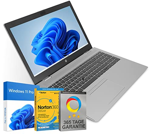 HP ProBook 650 G5 15,6 Zoll Full HD Laptop Intel Core i5-8265U@ bis zu 3,9 GHz 8 GB 256 GB SSD mit Windows 11 Pro & GRATIS Antiviren-Software HDMI inkl. 365 Tage Garantie (Generalüberholt)