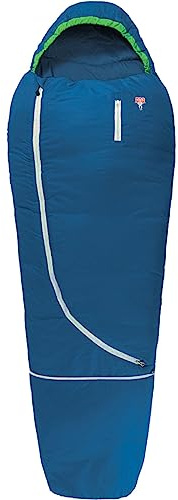 Grüezi bag Biopod Wolle Kids World Traveller 140-190 x 65cm für Körpergröße 100-170 cm, Packmaß 19x19 cm