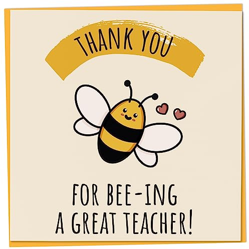 Dankeskarte für Lehrer, Ende des Jahres Abschiedskarte, Thank You For Bee-ing A Great Teacher, Lehrer Dankeskarte, Ende des Jahres, beste Lehrerkarte, Dankeschön Kindergarten