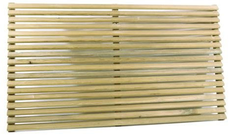 Panneau Luxe en bois séparateur pour clôtures ou toiture en bois traité pour extérieur (VIDAHUERT) (120 x 6 x 93 cm)