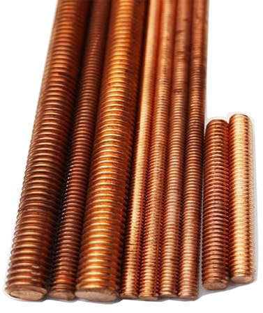 TULDYS WALENI M4 M5 M6 M8 M10 M12 M16 M18 M20 Kupfer-Gewindestangen, Stangen, Bolzen, Bolzen, 30 mm, 40 mm, 50 mm, 60 mm, 70 mm, 80 mm, 90 mm, 100 mm(M4x80mm 50pcs)