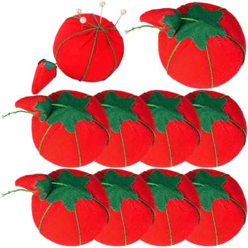 Tomatennadel-nadelkissen, Schöner Stoff, Nadelkissen, Nähmaschinen-nadeleinsatz, Handgelenk-nadelkissen, Nähwerkzeug, Nadelaufbewahrung