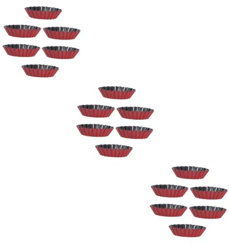 Amosfun 18pcs Non-Stick Giant Cupcake Mould Reusable Egg Tart Mold Baking Tool for Cookies Fruits