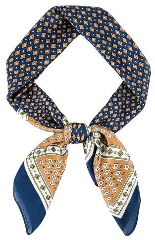 GoGou Halstuch Herren Weicher Bandana Quadratisch Kopftuch Seidiger Schal Mode Geschenke für Männer Casual Formal Busines