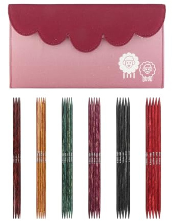 KnitPro Dreamz Starter Nadelspiel-Set 8 (20cm) | 6 Größen (2,5 mm bis 5 mm)