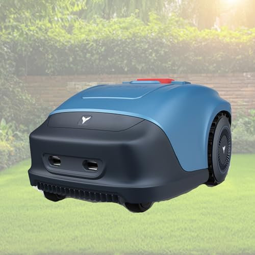 ZIXIAOS Robot Tagliaerba Automatico con Navigazione GPS E Filo Perimetrale, Fino a 1000 M², Efficienza di Pianificazione Automatica del Percorso, Controllo App, Antifurto GPS, Ipx5