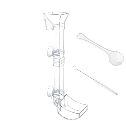 Fisch-Futterrohr, Garnelen-Futternapf,Transparente Garnelen-Futterrohrschale Für Aquarien - Durchsichtiges -Aquarium-Garnelen-Futterrohr-Tablett Und Futternapf-Set Für Garnelen, Fische Und Schnecken