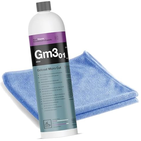 ChimpTools - Koch Chemie Gm3.01 Gelcoat Micro Cut Micro Schleifpolitur | Gelcoatpolitur | Bootspolitur | Yachtenpolitur | GFK Glanzpolitur | Marine Politur 1L