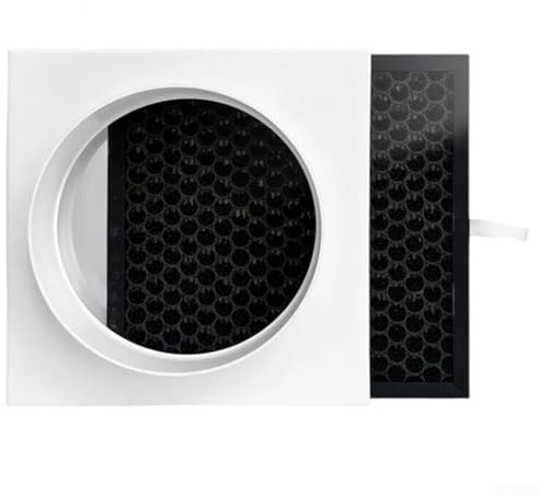 Filtro dell'aria per condotto, filtro dell'aria HEPA per tubi in PVC e PE, per ventilatori d'aria da bagno, asciugabiancheria e cappa (160 mm)