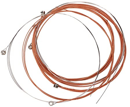 Drfeify Metal -Gitarren -Saiten mit Hellem Ton für Anfänger Spieler Musiker 6pcs Akustischer Stringersatz