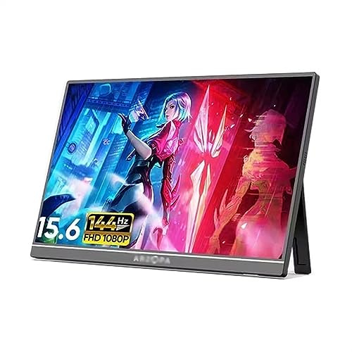 Monitor Portatile Schermo esterno da 15,6 pollici IPS 144HZ for telefono cellulare Schermo di espansione for macchina da gioco Sottoschermo multifunzione Sottoschermo multifunzione Schermo Portatile