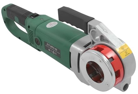 2300W Elektrische Rohrgewindeschneidmaschine, Tragbare Elektrisch Schneidkluppen-Satz mit 6 Schneideisen, Handgehaltene Rohrgewindeschneidsatz für Verzinkte Rohre, Aluminiumrohre, Eisenrohre usw.