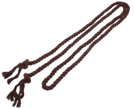 minkissy Cintura Di Corda in Cotone Intrecciata Mano Cintura in Stile Medievale Marrone Corda Di Cotone Resistente e Versatile Per Pantaloni e Abiti
