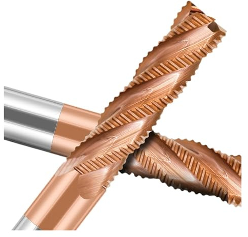 GLBMLMTHZP Fresa de desbaste de carburo de 4 flautas, fresa de acero de tungsteno, herramientas de fresado CNC, brocas for enrutador Juego de fresas(8XD8X60L)