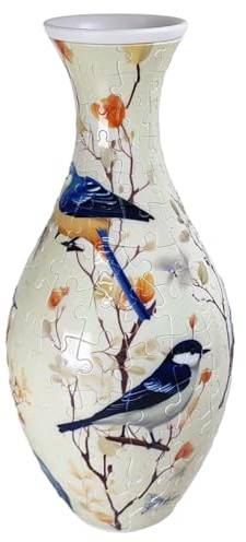 Kit de Construction de Vase Puzzle 3D, Vase à Fleurs en Plastique emboîtable pour la décoration la Maison, Ensemble modèles créatifs pour Adultes, Adolescents et Enfants