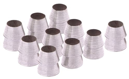 Milageto 10x Cuña de mango de hacha con reemplazo de hierro o acero Hacha resistente y herramientas agrícolas son accesorios de cuña de acero fijos, Diámetro 16mm