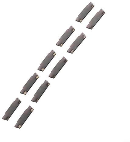 Hartmetall-Einsatz für CNC-Drehmaschinen-Nut- und Drehwerkzeuge, kompatibel mit MGMN150-G/MGMN200-G/MGMN300-M LF6018 Modellen, 10-teiliges Set für Stahl und Beize (MGMN150-G LF6018)