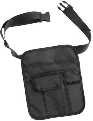 Pitycbo Restaurant Apron Bag, Waitress Accessories, Multiple Compartments, Practical Waist Bag for Waiters, Ideal for Classroom.