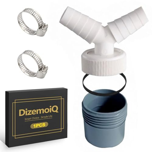 DizemoiQ 1 Stück Waschmaschine Abfluss Adapter Universal Ablauf Anschluss für Siphon und Ablaufschlauch passend für Waschmaschine Spülmaschine und Trockner