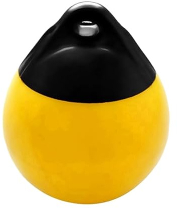 ALMLEU Bootsfender rund Boot Fender Ball Runde Anker Boje Dock Stoßstange Aufblasbare Schutz Marine Mooring(Yellow)