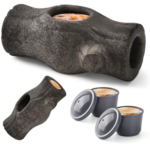 AUSCAT Freezebone Jouet interactif pour Chien à remplir et à congeler, friandises pour mâcheurs agressifs, Jouet à mâcher Durable pour l'occupation, Forme émoussée, Grand