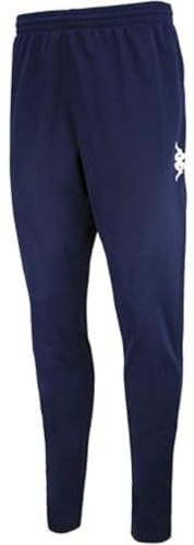 Kappa Ponte Pantalón Largo, Hombre, Negro/Blanco, L