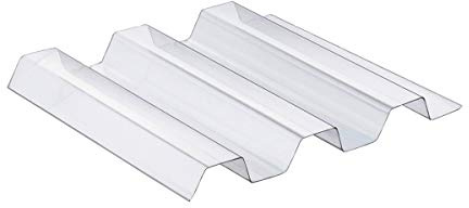 Sollux® PVC Profilplatten Trapez 70/18 farblos 1095mm(B) x 3500mm(L)