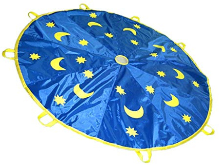 Inzopo 6FT Kids Parachute Outdoor Playground Game Exercise Sports Group Activities