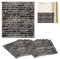 Relaxdays Wandpaneele 10er Set, selbstklebend, zuschneidbar, 3D Paneele, Wandverkleidung Steinoptik, 77x70 cm, anthrazit