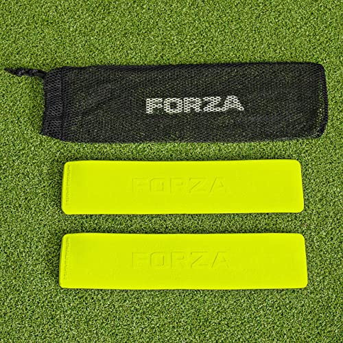 FORZA Lignes de Délimitation [Pack de 10] | Fabriquées en Caoutchouc Résistante aux Intempéries | Plusieurs Couleurs Disponibles | Football, Tennis, Basket-Ball et d'autres Sports