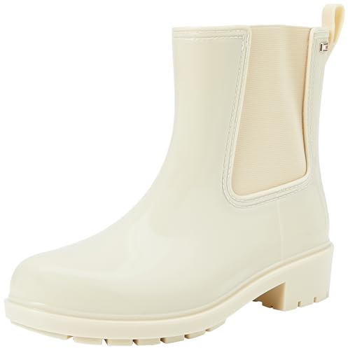 Tommy Hilfiger Donna Stivali in Gomma Flag Rainboot Antiscivolo