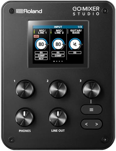Roland GO:MIXER STUDIO Ljudmixer/gränssnitt, Spela in och mixa flerkanaligt ljud i studiokvalitet med din iOS-mobilenhet eller dato